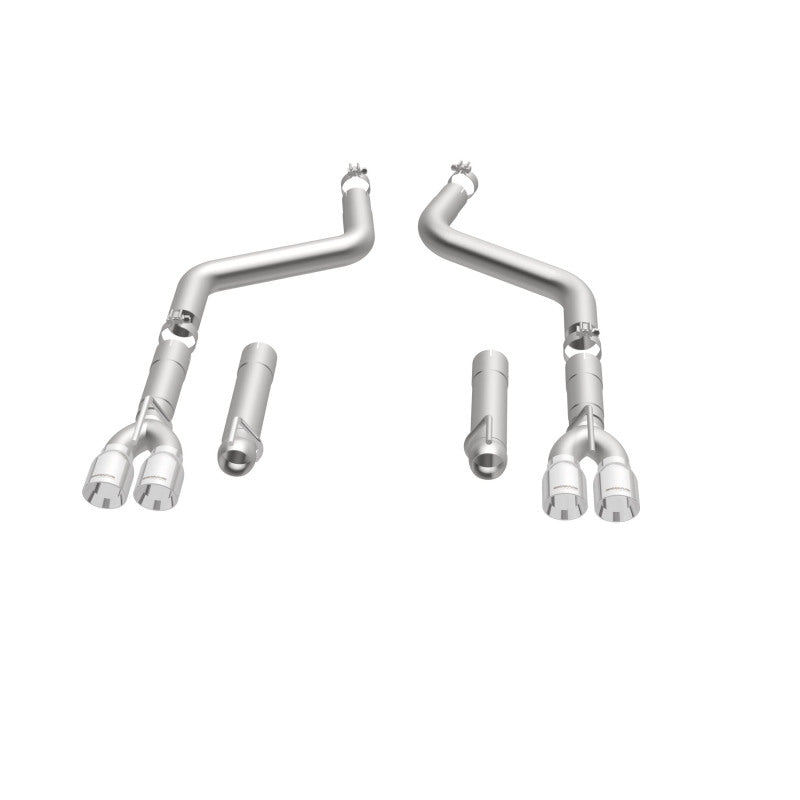 Magnaflow 19206 MagnaFlow Axle-Back, SS, 3in, Quad Split Rear 3.5 Tips 2015 Dodge Challenger incl SRT Hellcat