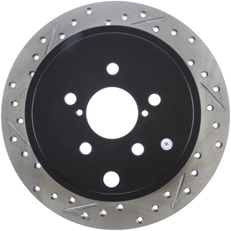 Stoptech 127.47029R StopTech 08-10 Impreza WRX (Exc STi)/08-10 Impreza Coupe/Sedan Slotted & Drilled Right Rear Rotor