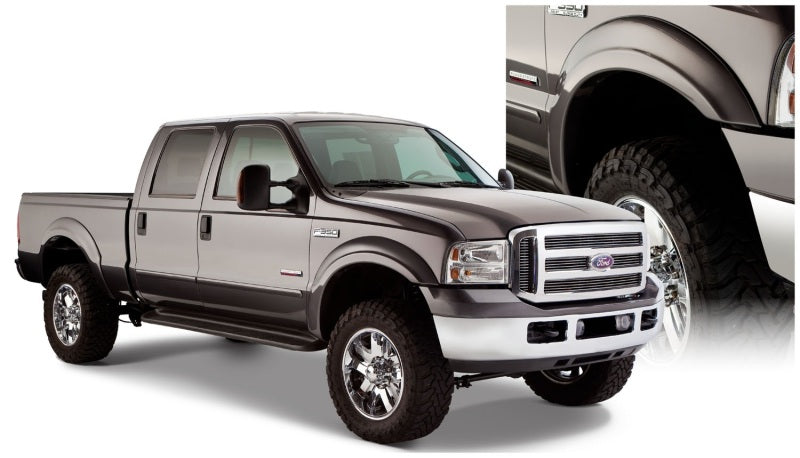 Bushwacker 20909-02 99-07 Ford F-250 Super Duty Styleside OE Style Flares 4pc - Black