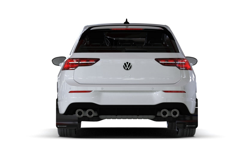 Rally Armor MF80-UR-RD/WH 2022 MK8 Volkswagen Golf GTI/R Red UR Mud Flap w/ White Logo