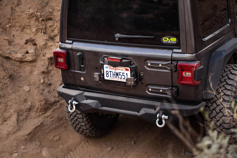 DV8 Offroad TSJL-03 18-22 Jeep Wrangler JL Spare Tire Delete Kit w/Light Mounts