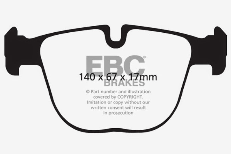 EBC DP42008R 10+ BMW X5M 4.4 Twin Turbo Yellowstuff Rear Brake Pads