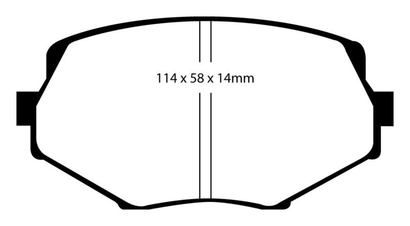 EBC DP51002NDX 94-01 Mazda Miata MX-5 Bluestuff Front Brake Pads