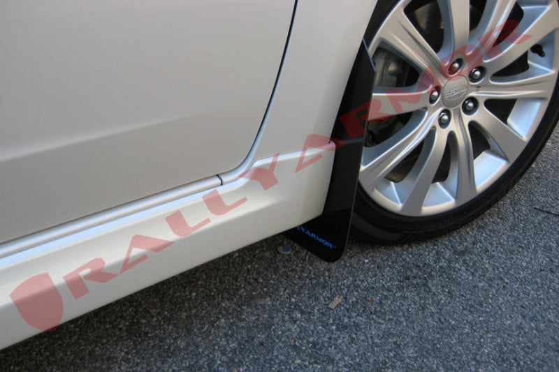 Rally Armor MF6-UR-BLK/BL 08-10 Subaru WRX (Hatch & Sedan) / 08-11 Impreza 2.5i Black UR Mud Flap w/ Blue Logo