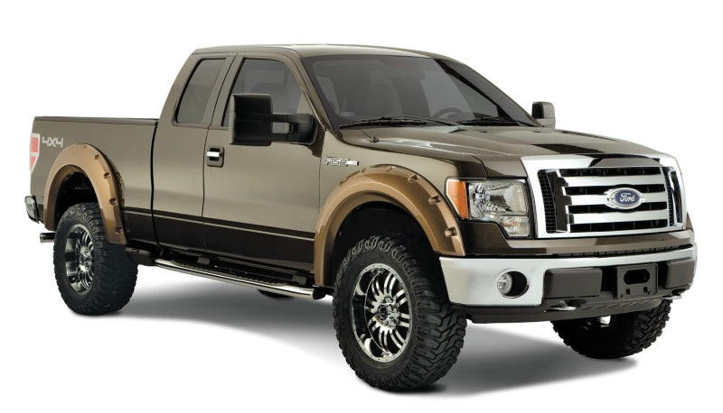 Bushwacker 20927-02 09-14 Ford F-150 Styleside Max Pocket Style Flares 4pc 67.0/78.8/97.4in Bed - Black