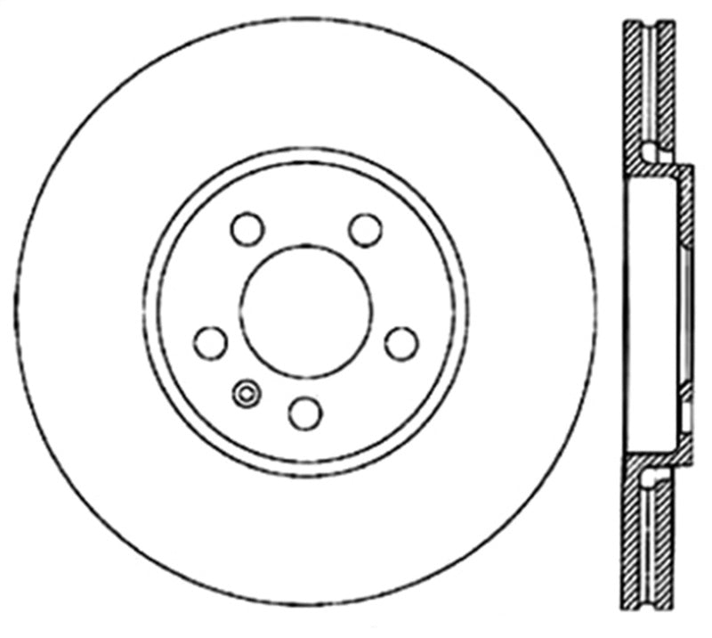 Stoptech 127.33059L StopTech Slotted & Drilled Sport Brake Rotor