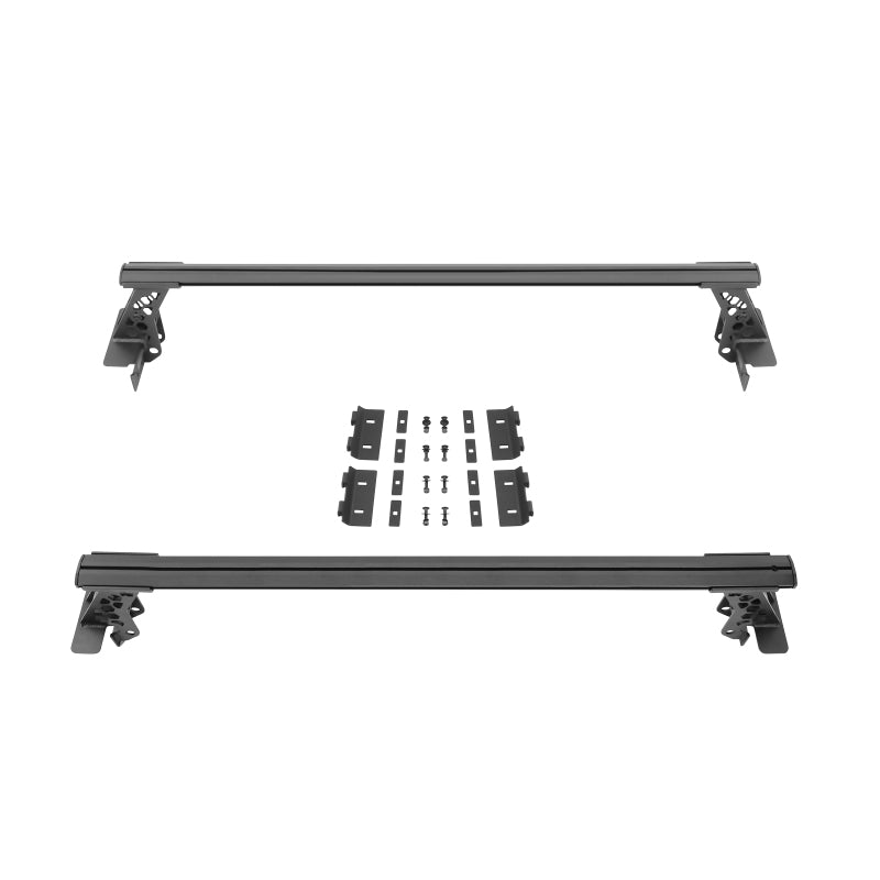 Go Rhino 5935001T 15-22 Ford F-150 / 19-22 RAM 1500 / 07-21 Toyota Tundra XRS Cross Bars Kit - Tex. Blk