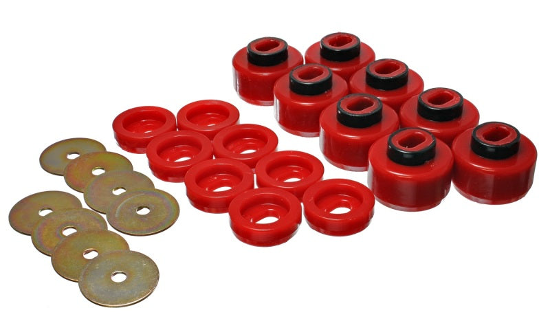 Energy Suspension 3.4150R 99-06 Silverado C1500/K1500 / 01-06 Silverado C2500/K2500 Red Body(cab) Mount Set