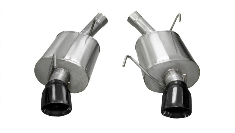 CORSA Performance 14311BLK Corsa 2005-2010 Ford Mustang Shelby GT500 5.4L V8 Black Sport Axle-Back Exhaust