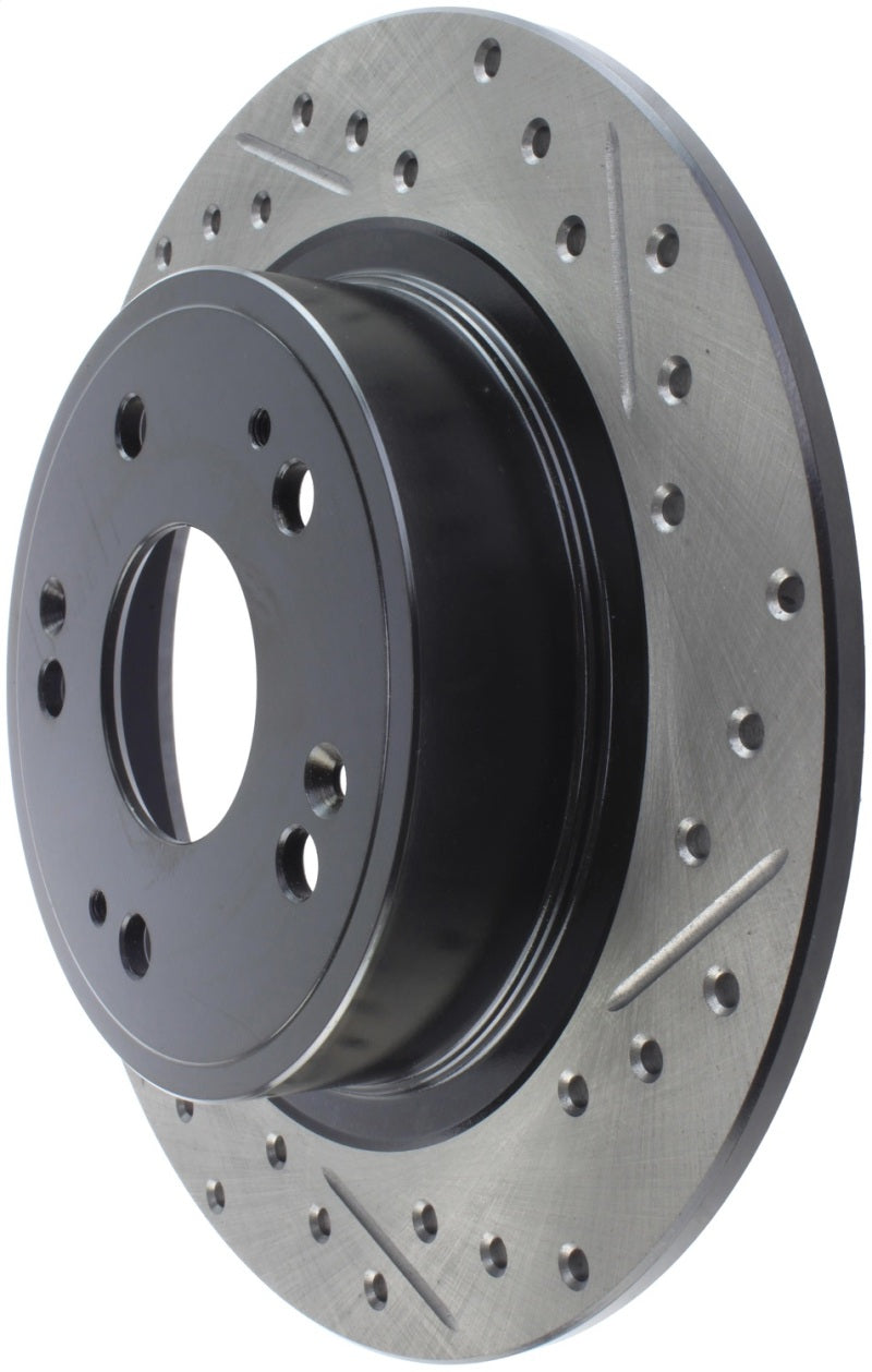 Stoptech 127.40068L StopTech 09-10 Acura TSX / 08-10 Honda Accord Coupe/05-10 Sedan Left Rear Slotted & Drilled Rotor