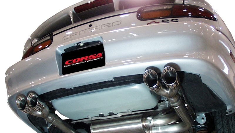 CORSA Performance 14143 Corsa 1998-2002 Chevrolet Camaro Convertible Z28 5.7L V8 LS1 Polished Sport Cat-Back Exhaust