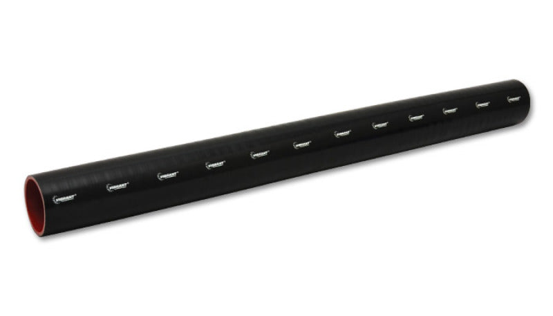 Vibrant 2711 4 Ply Reinforced Silicone Straight Hose Coupling - 2.5in I.D. x 36in long (BLACK)