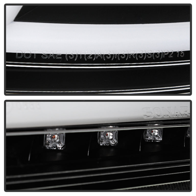 SPYDER 5081674 Spyder Audi TT 07-12 LED Tail Lights Black ALT-YD-ATT07-LED-BK