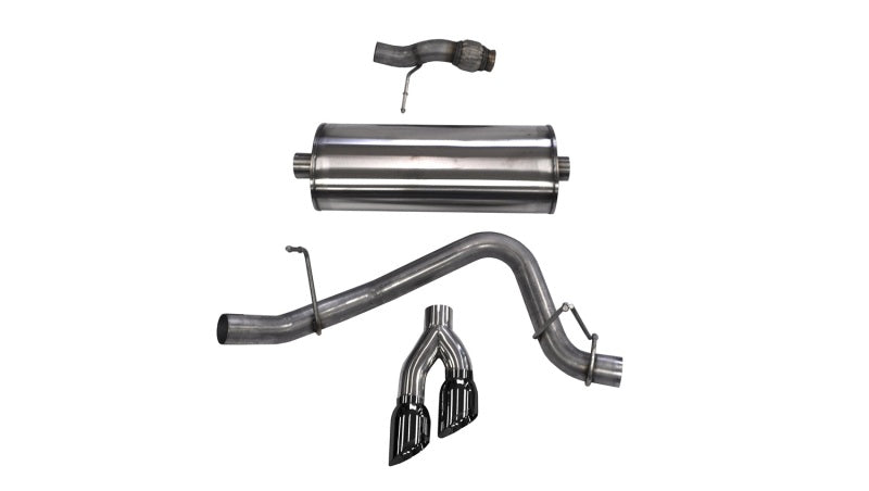 CORSA Performance 14859BLK Corsa 2015-2020 ack Exhaust Sport 3in Single Side Twin Black 4in Tips 2015 Chevy Tahoe/GMC Yukon