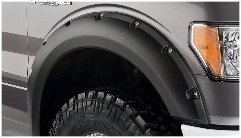 Bushwacker 20929-02 09-14 Ford F-150 Styleside Pocket Style Flares 4pc 67.0/78.8/97.4in Bed - Black