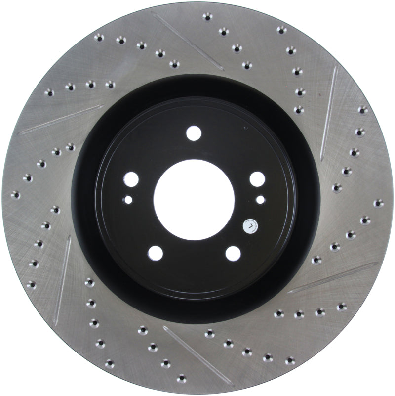 Stoptech 127.46076L StopTech Slotted & Drilled Sport Brake Rotor