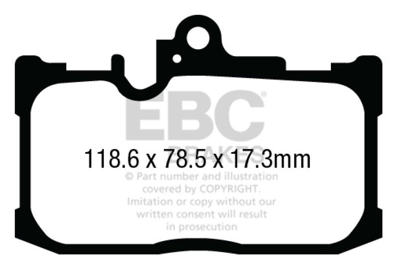 EBC DP43017R 13+ Lexus GS350 3.5 F-Sport RWD Yellowstuff Front Brake Pads