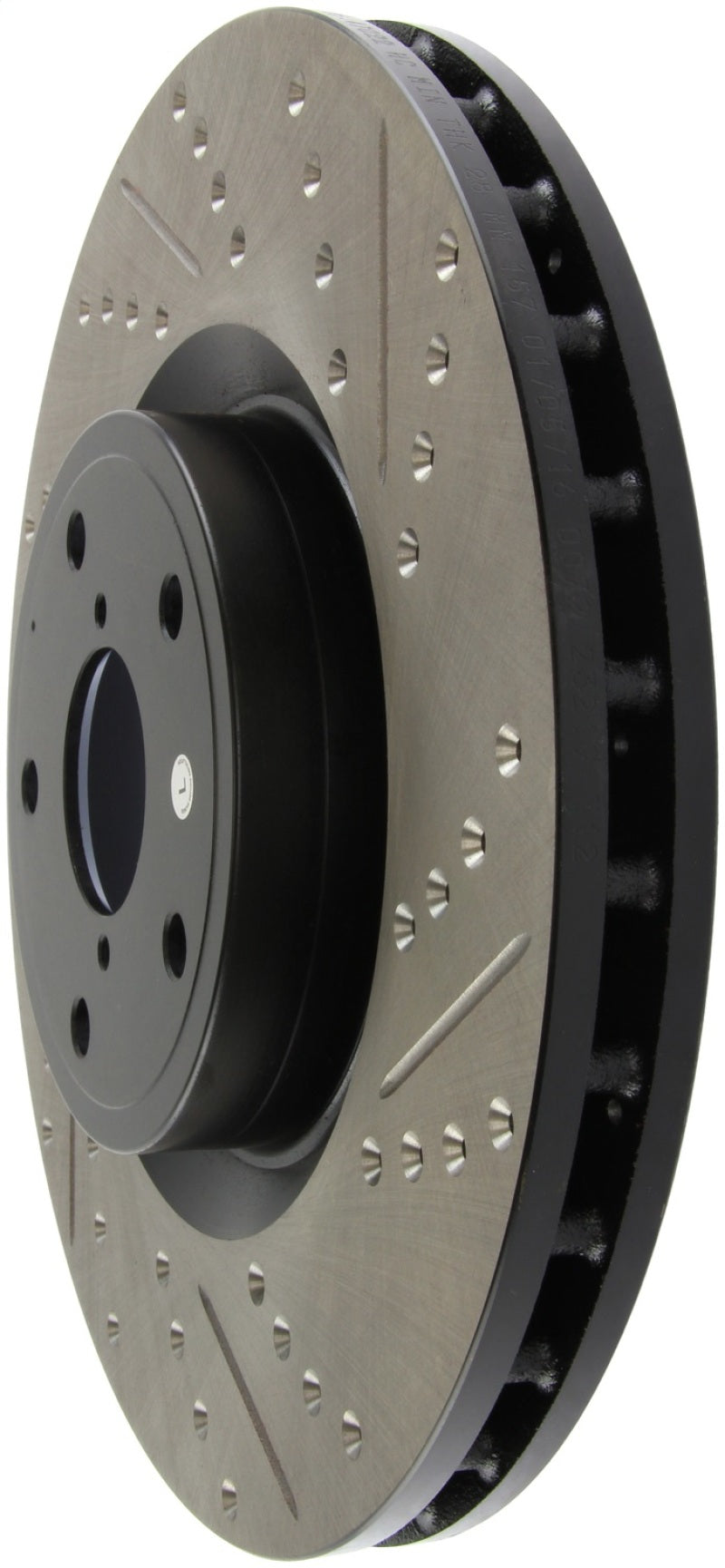 Stoptech 127.47022L StopTech 05-10 Subaru Impreza WRX/STi Slotted & Drilled Left Front Rotor