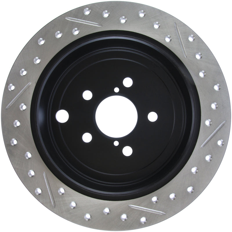 Stoptech 127.47029R StopTech 08-10 Impreza WRX (Exc STi)/08-10 Impreza Coupe/Sedan Slotted & Drilled Right Rear Rotor
