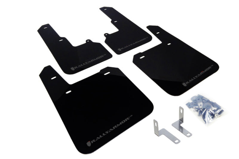 Rally Armor MF36-UR-BLK/GRY 15-19 Subaru Outback Black UR Mud Flap w/ Grey Logo