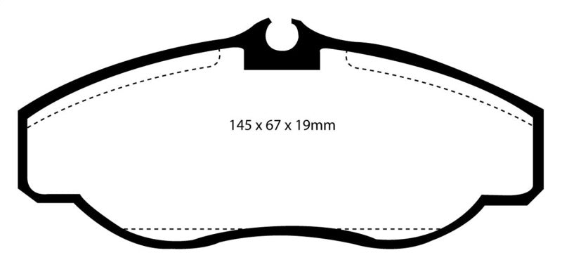 EBC DP61037 99-03 Land Rover Discovery (Series 2) 4.0 Greenstuff Front Brake Pads
