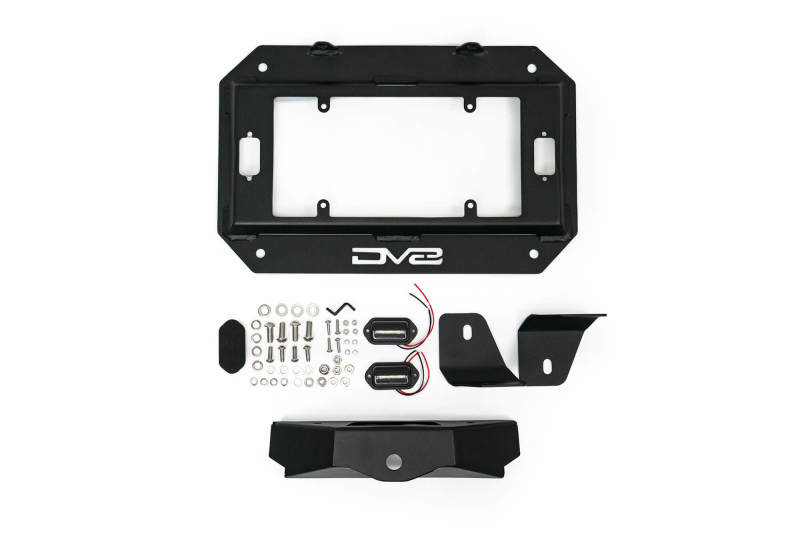 DV8 Offroad TSJL-03 18-22 Jeep Wrangler JL Spare Tire Delete Kit w/Light Mounts