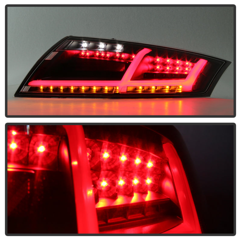 SPYDER 5081674 Spyder Audi TT 07-12 LED Tail Lights Black ALT-YD-ATT07-LED-BK