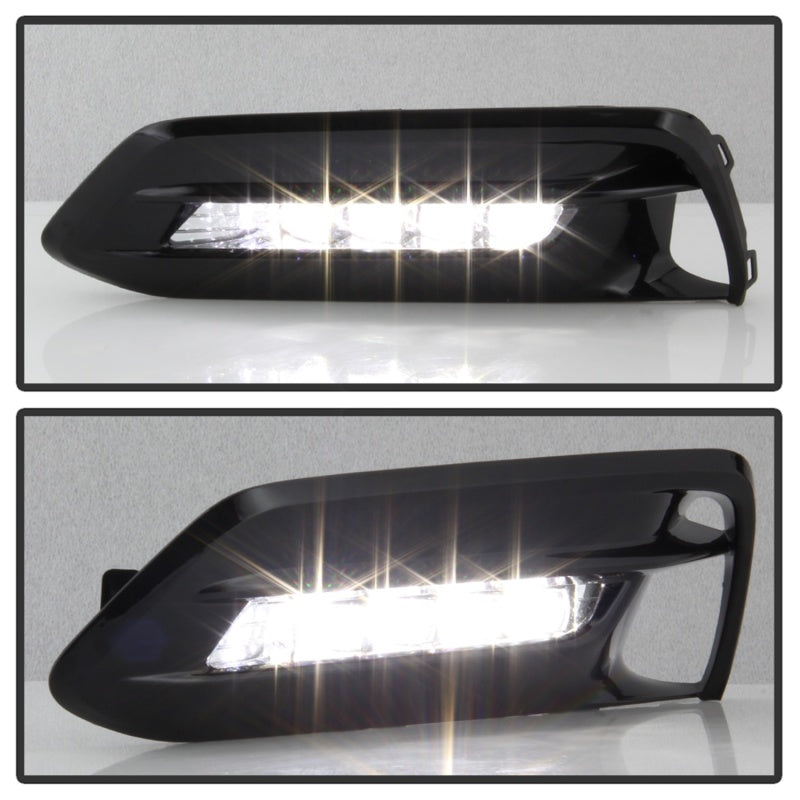 SPYDER 5086310 Spyder 18-19 Honda Accord Sedan OEM LED Fog Lights w/OEM Fit Switch - Clear (FL-HA2018-4D-LED-C)