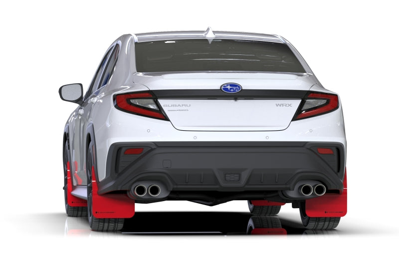 Rally Armor MF92-UR-RD/BLK 2022 Subaru WRX Red UR Mud Flap w/ Black Logo