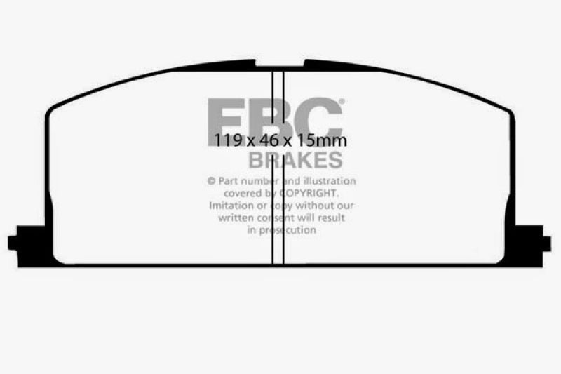 EBC DP4453R 90-91 Toyota Celica 1.6 Yellowstuff Front Brake Pads