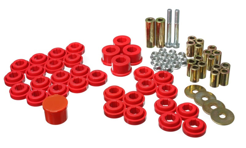 Energy Suspension 5.3141R Chrysler/Dodge Red Rear End Control Arm Bushing Set