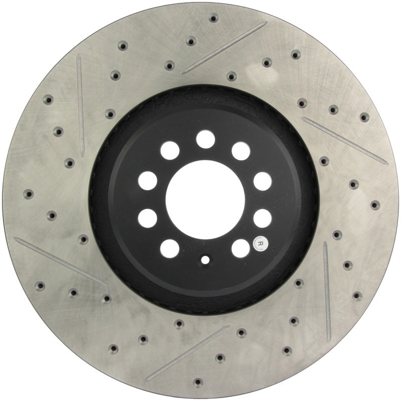 Stoptech 127.33093R StopTech Slotted & Drilled Sport Brake Rotor