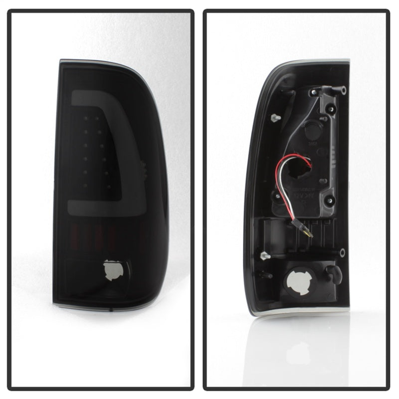 SPYDER 9038501 xTune 97-03 Ford F-150 Light Bar LED Tail Lights - Black Smoke (ALT-ON-FF15097-LBLED-BSM)