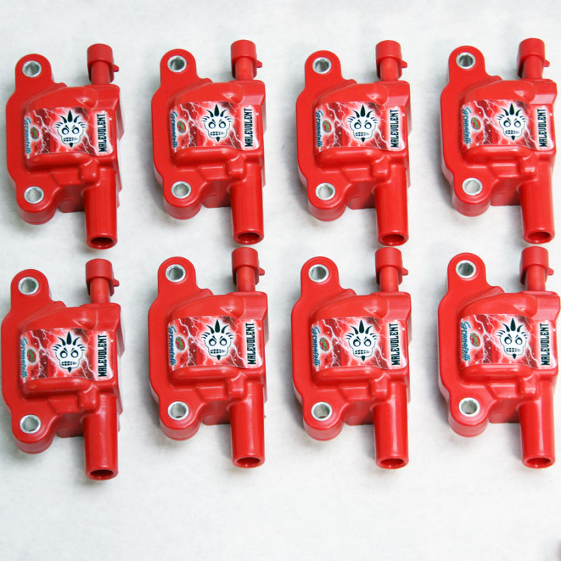 Granatelli Motor Sports 28-0514-CPRM Granatelli 14-23 GM LT Malevolent Coil Packs - Red (Set of 8)