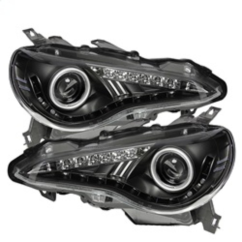 SPYDER 5075475 Spyder Subaru BRZ 12-14 Projector Headlights- DRL LED Black PRO-YD-SUBRZ12-BK