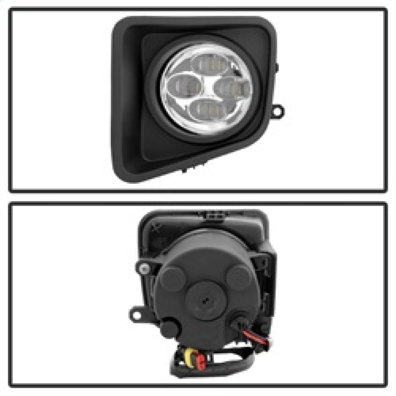 SPYDER 9031540 Spyder Toyota Tundra 2014-2016 Daytime DRL LED Running Fog Lights w/Switch Clear FL-DRL-TTU14-C