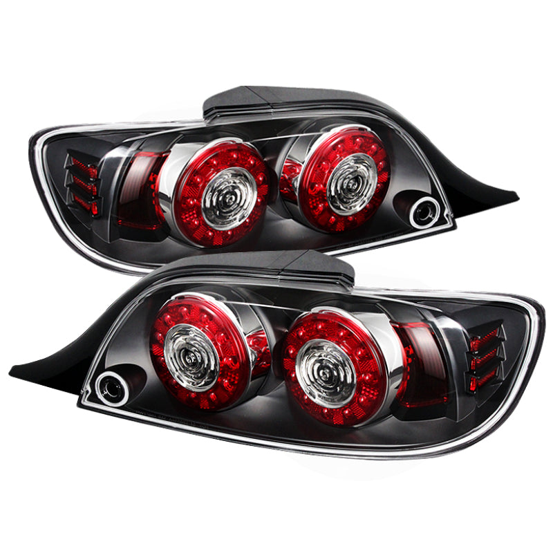 SPYDER 5081209 Xtune Mazda Rx-8 04-08 LED Tail Lights Black ALT-ON-MRX804-LED-BK