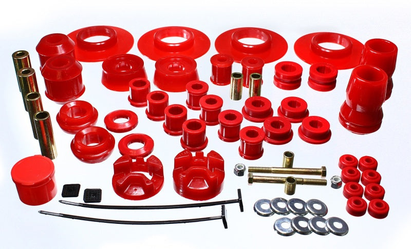 Energy Suspension 5.18108R 01-05 Chrysler PT Cruiser FWD Red Hyper-flex Master Bushing Set