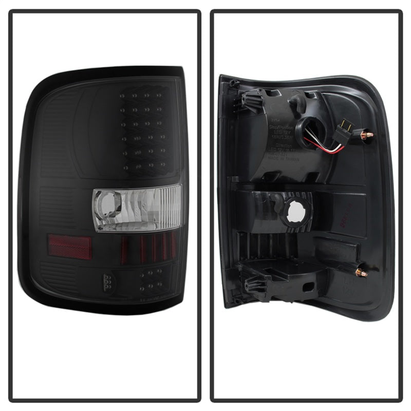 SPYDER 5012890 Xtune Ford F150 Styleside 04-08 (Not Fit Heritage & SVT) LED Tail Lights Black ALT-ON-FF15004-LED-BK