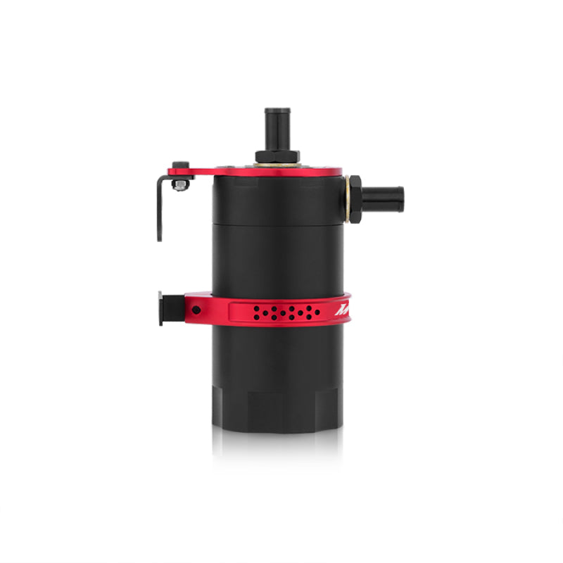 Mishimoto MMBCC-UNI-RD Universal Baffled Oil Catch Can - Red