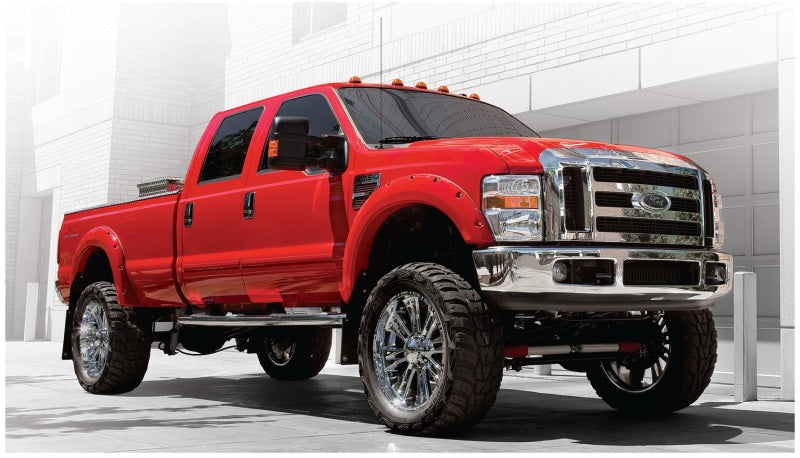 Bushwacker 20917-02 08-10 Ford F-250 Super Duty Styleside Pocket Style Flares 4pc 81.0/96.0in Bed - Black