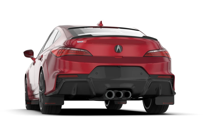 Rally Armor MF109-UR-BLK-RD 23-24 Acura Integra + Integra A-Spec Black UR Mud Flap W/Red Logo (No Drilling Req.)