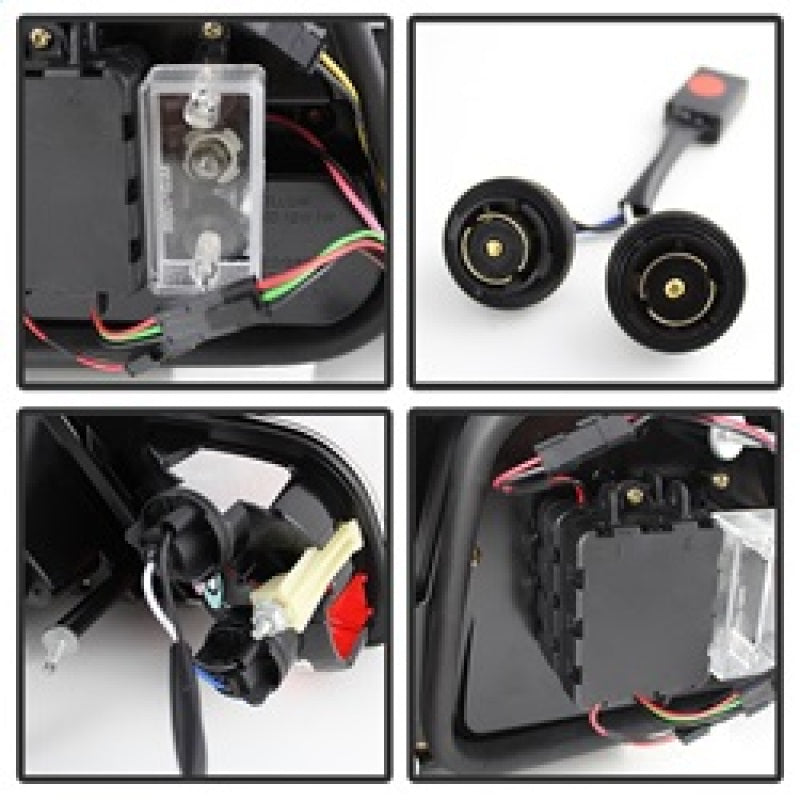 SPYDER 5076564 Spyder 04-06 BMW E46 2Dr (Coupe ONLY No Conv.) Lgtbar Styl LED Tail Lghts Blk ALT-YD-BE4604-LBLED-BK