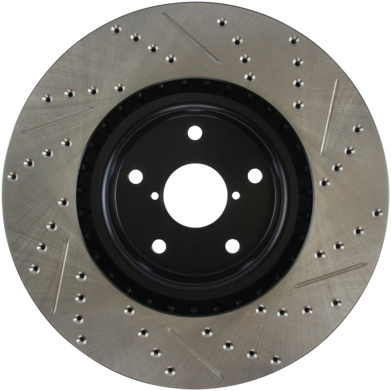 Stoptech 127.47022R StopTech 05-10 Subaru Impreza WRX/STi Slotted & Drilled Right Front Rotor