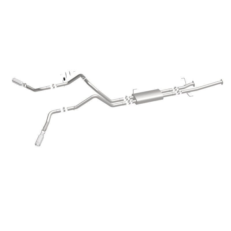Magnaflow 19232 MagnaFlow Cat-Back 10-15 Toyota Tundra SC LB / CC SB 4.6L/5.7L V8 SS 2.5 Dual Split Rear 4in Tip