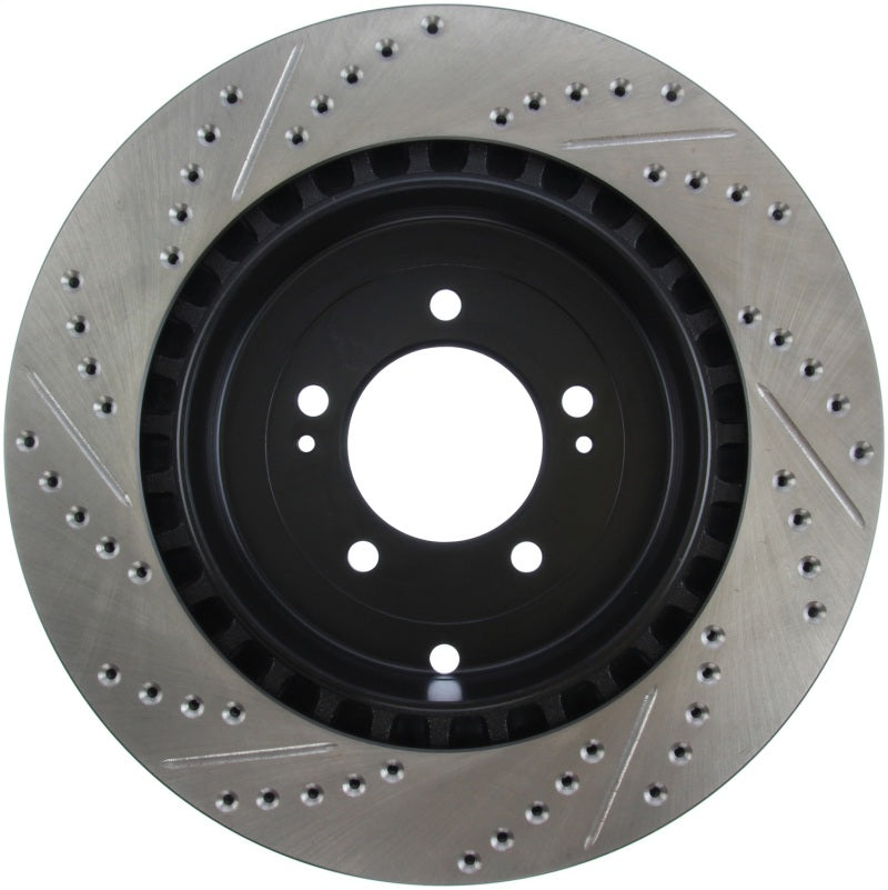 Stoptech 127.46075L StopTech Slotted & Drilled Sport Brake Rotor