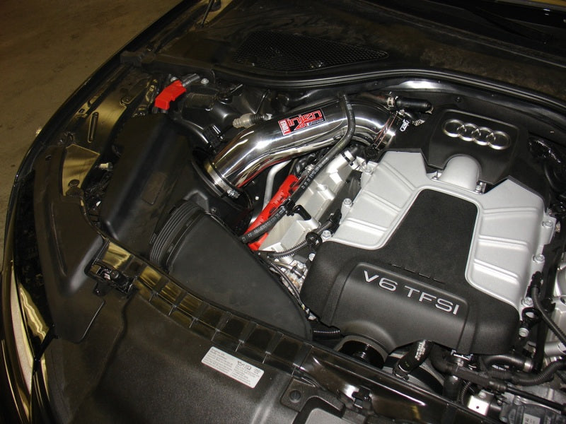 Injen SP3085WB 12-18 Audi A7 3.0L Supercharged Wrinkle Black Cold Air Intake w/ MRI Tech & Air Horn