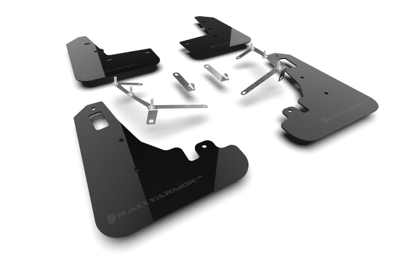 Rally Armor MF99-UR-BLK-DGRY 2022+ Subaru BRZ / 2022+ Toyota GR86 Black UR Mud Flap w/ Dark Grey Logo