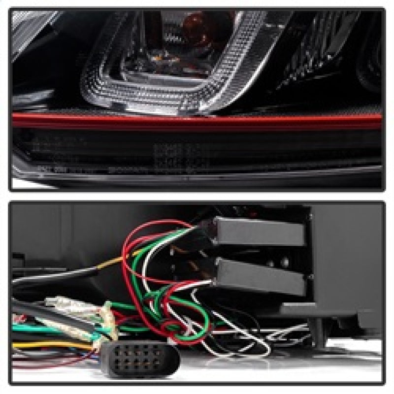 SPYDER 5082046 Spyder Volkswagen Golf / GTI 10-13 Version 3 Projector Headlights - Black PRO-YD-VG10V3R-DRL-BK