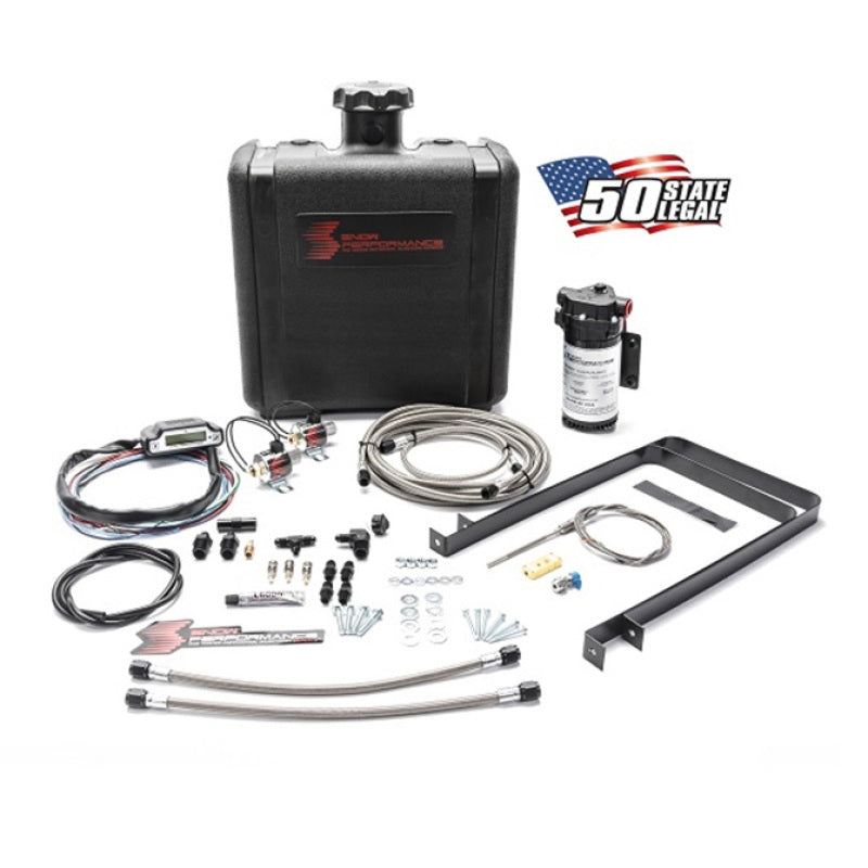 Snow Performance SNO-50100-BRD Stg 3 Boost Cooler Water Injection Kit TD Univ. (SS Braided Line and 4AN Fittings)